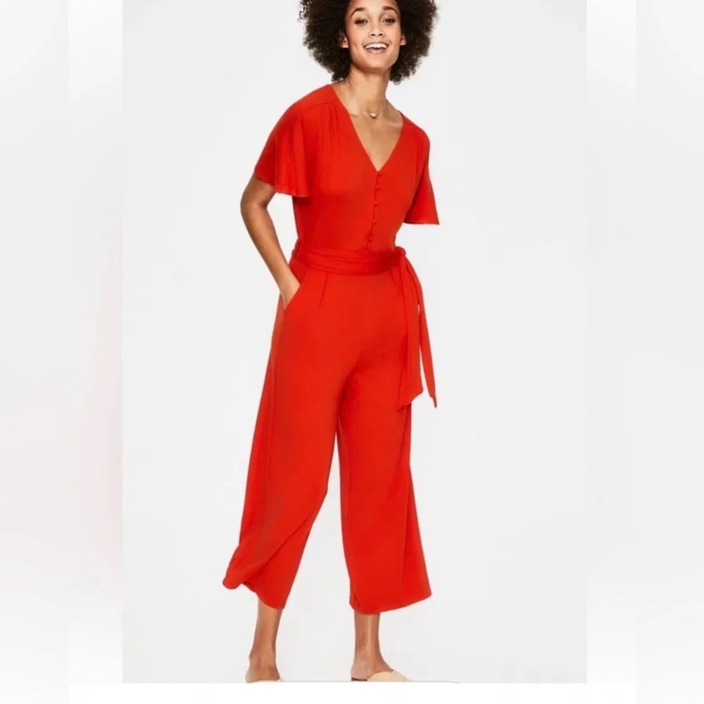 Boden Ella Red Jumpsuit 6 B01